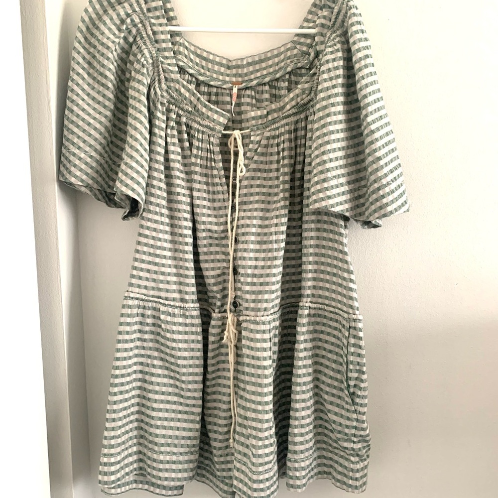 New county line plaid romper oversize - Picture 3 of 4